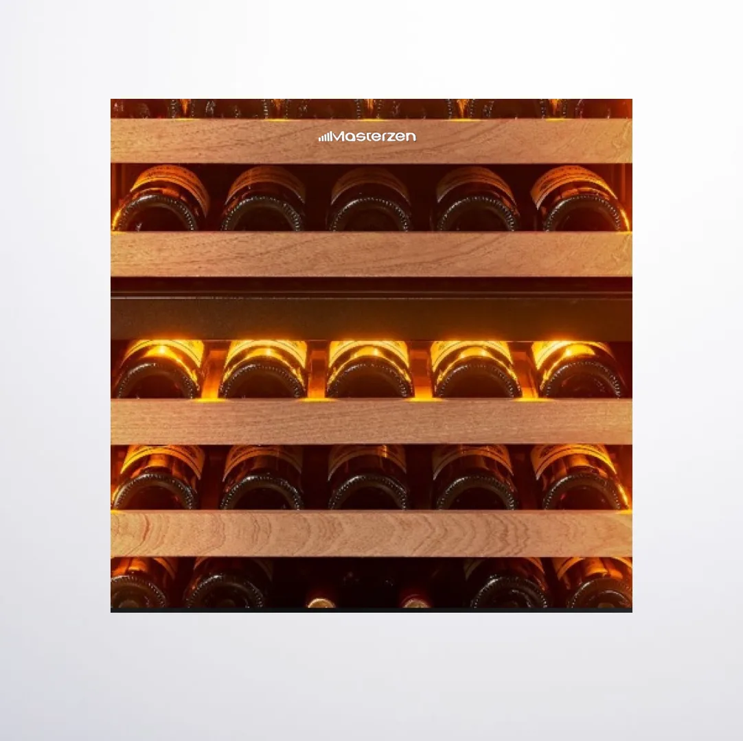 xpr w30d Πλήρως Εντοιχιζόμενος Διζωνικός Συντηρητής Κρασιών 26 Φιαλών aνω του Πάγκου | décor panel ready