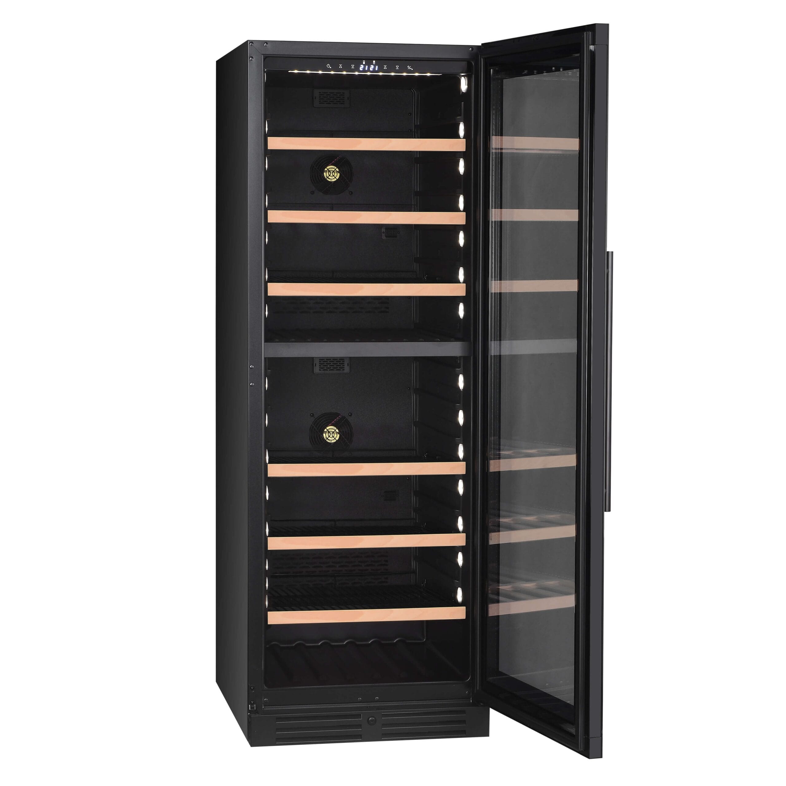 xpr f180dt Ελεύθερος/Εντοιχιζόμενος Διζωνικός Ψυκτικός θάλαμος | Μαύρη πόρτα