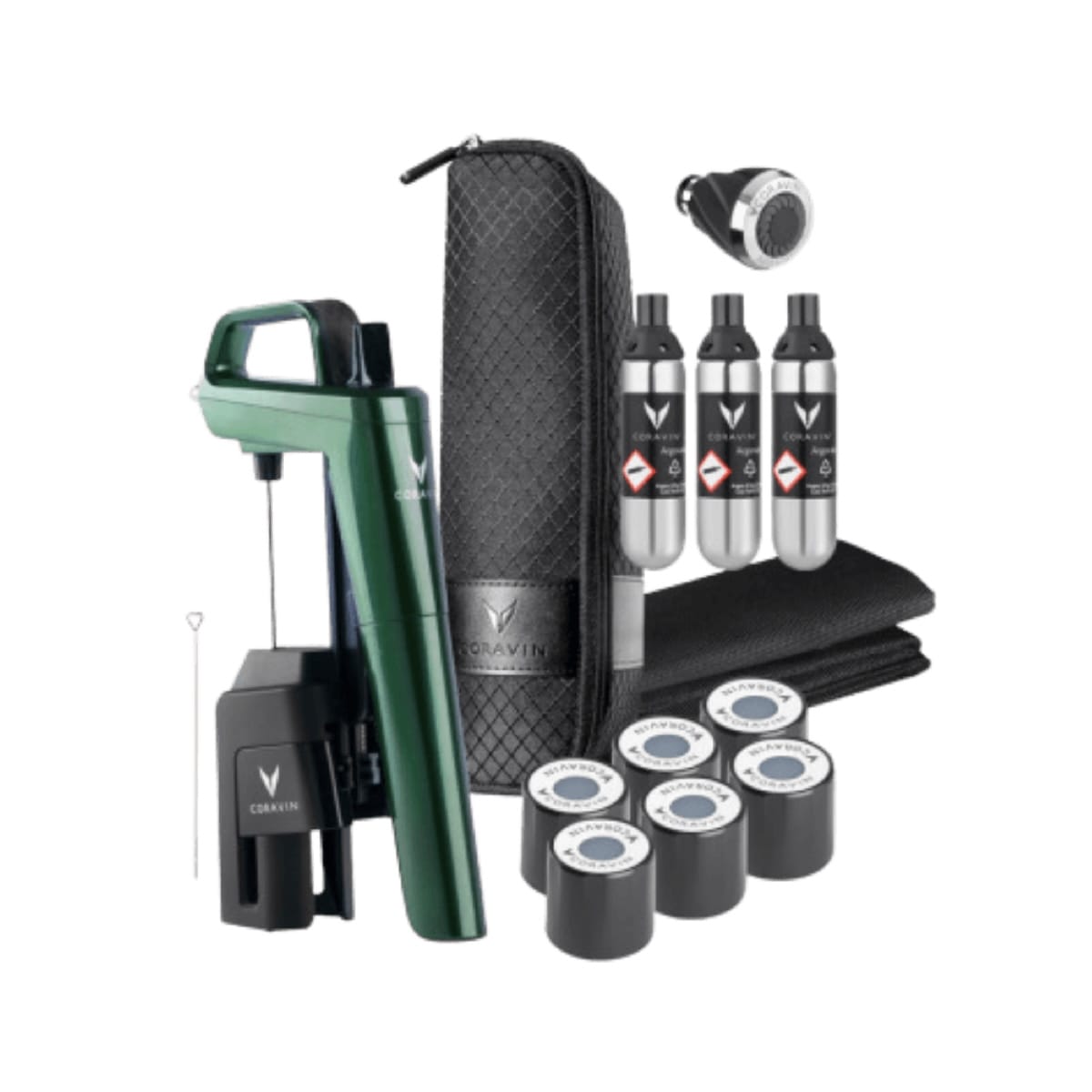 coravin wine system – model six plus – green