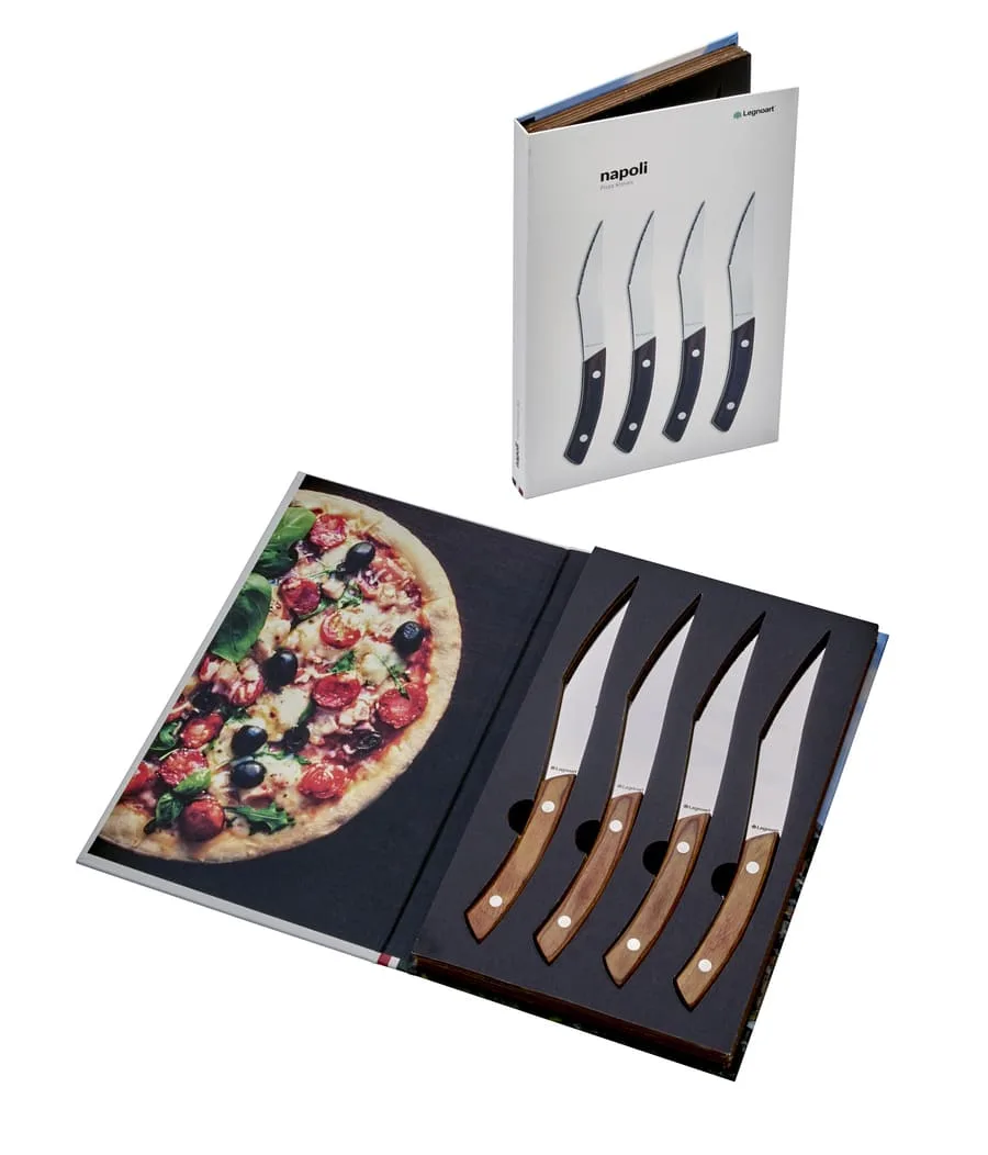 Μαχαίρια legnoart | set of 4 pizza knives “napoli”