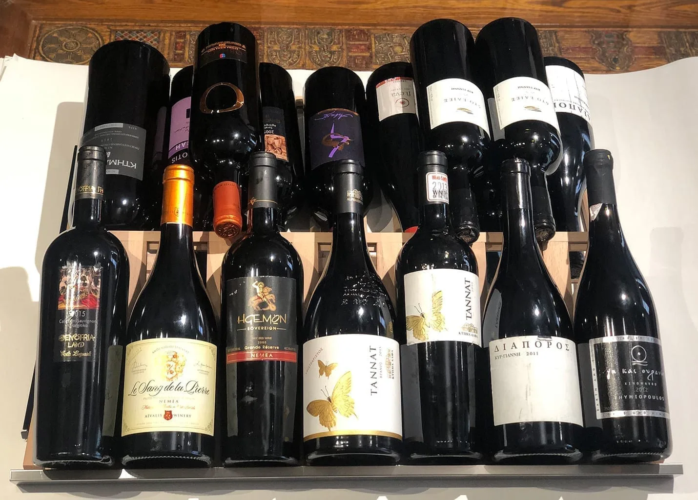 Ξύλινο Ράφι Παρουσίασης / display για Συντηρητή Κρασιών xpr w300