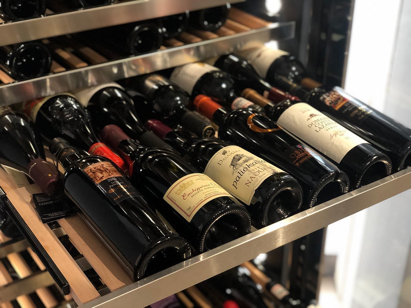 Ξύλινο Ράφι για μπουκάλια Βουργουνδίας για Συντηρητή Κρασιών xpr w300