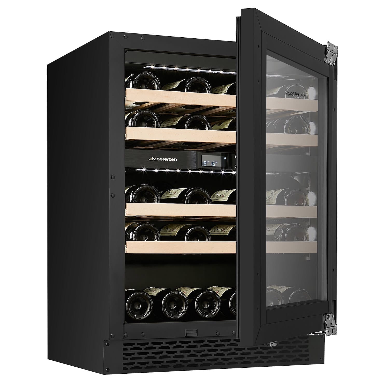 xpr w46dt Ελεύθερος/Εντοιχιζόμενος Διζωνικός Συντηρητής Κρασιών 39 Φιαλών Κάτω του Πάγκου | decor panel