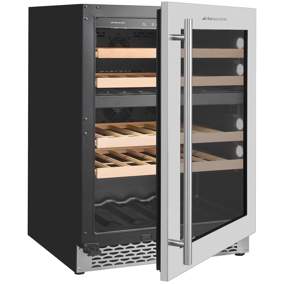 xpr w46dt Ελεύθερος/Εντοιχιζόμενος Διζωνικός Συντηρητής Κρασιών 39 Φιαλών Κάτω του Πάγκου