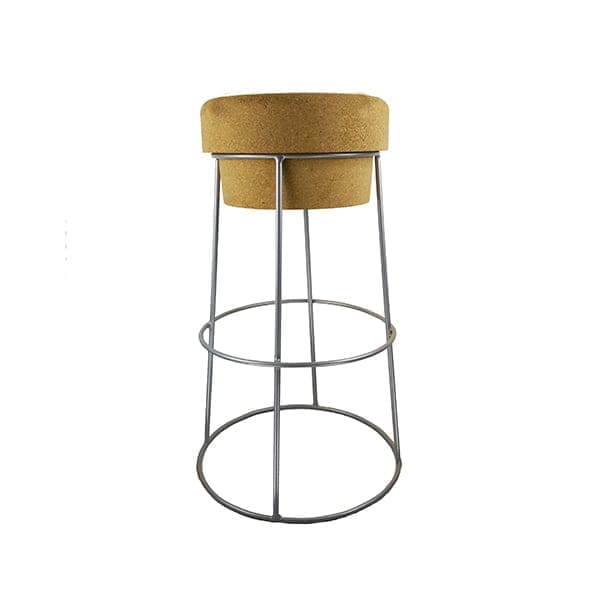 Ψηλό Σκαμπό μπαρ από Φελλό & μέταλλο