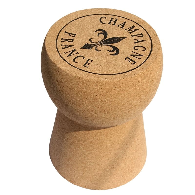 Σκαμπό | Τραπέζι από Φελλό Σαμπάνιας με στάμπα