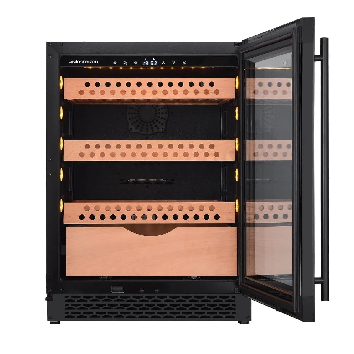 cigar humidor με μαύρη πόρτα