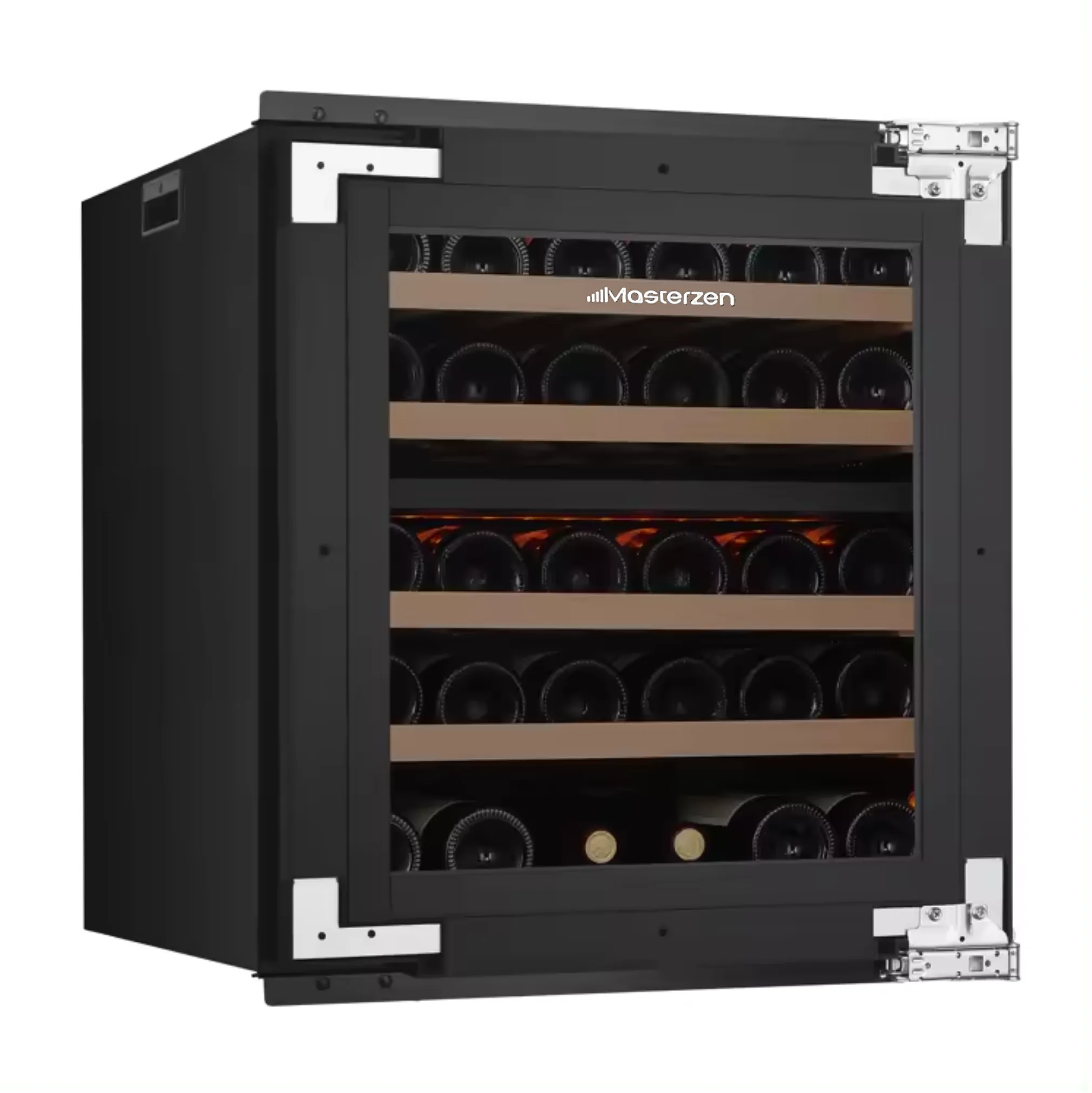 xpr w30d Πλήρως Εντοιχιζόμενος Διζωνικός Συντηρητής Κρασιών 26 Φιαλών aνω του Πάγκου | décor panel ready