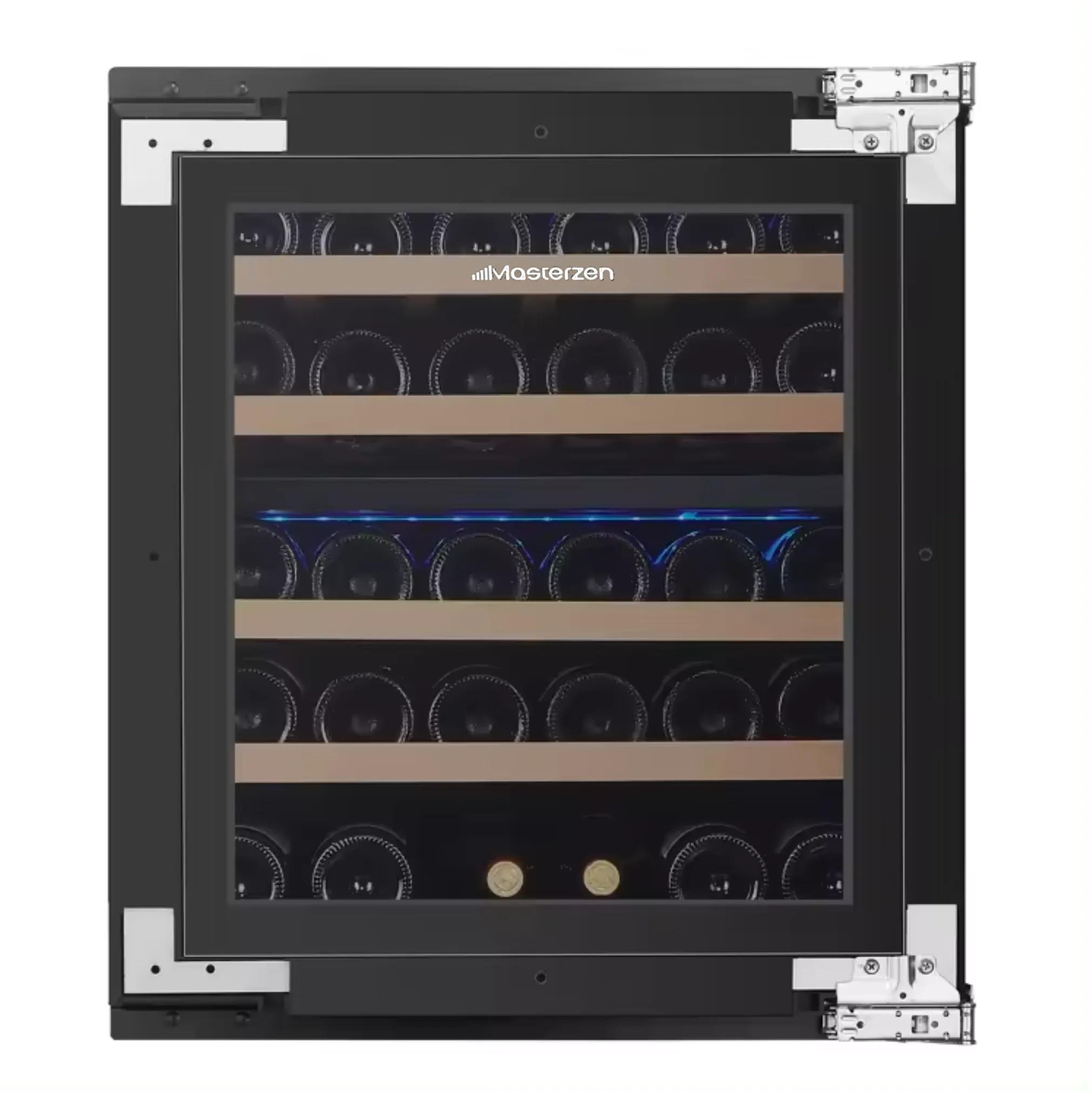 xpr w30d Πλήρως Εντοιχιζόμενος Διζωνικός Συντηρητής Κρασιών 26 Φιαλών aνω του Πάγκου | décor panel ready